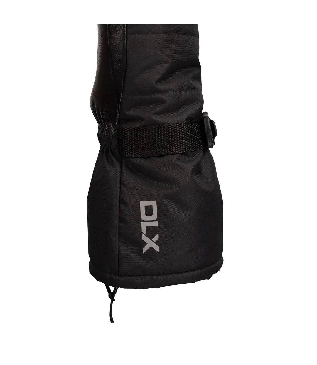Unisex Adult Thoren Dlx Goat Leather Ski Mittens Black Trespass-3