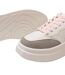 Womens/ladies Ari Casual Platform Trainers White Grey Pink Kappa-4