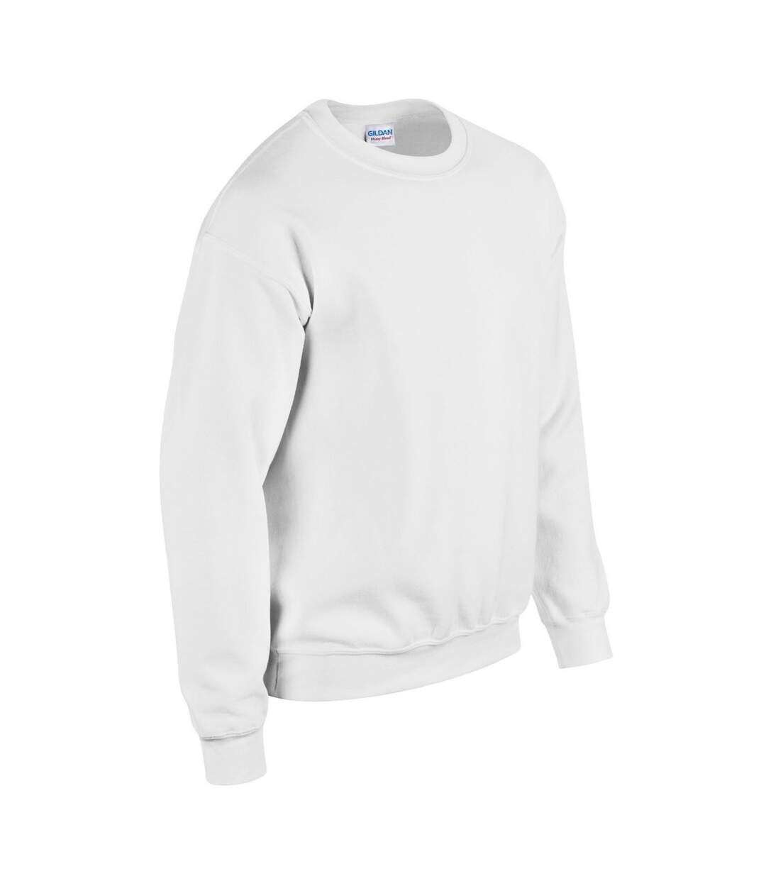 Unisex Adult Plain Heavy Blend Crew Neck Sweatshirt White Gildan-3