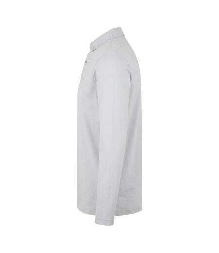 Polo Manches Longues Motif/style Logo Pirol Homme Gris Clair Boss