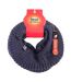 Cache-Cou Homme Épais Tricot avec Doublé Polaire-2