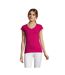 T-shirt Moon Femme Fuchsia SOLS-2