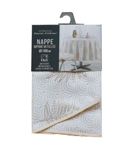 Nappe Antitache Ronde Sunny Gold 180cm Or