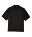 Unisex Adult Executive Drop Shoulder Short-sleeved Chef Jacket Black Le Chef-2