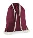 Cotton Drawstring Bag One Size Burgundy Westford Mill-1