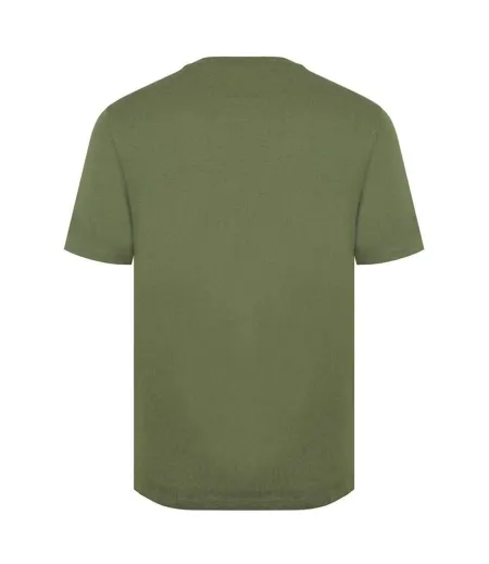 T-shirt Motif/style Logo 3d Homme Kaki Slazenger