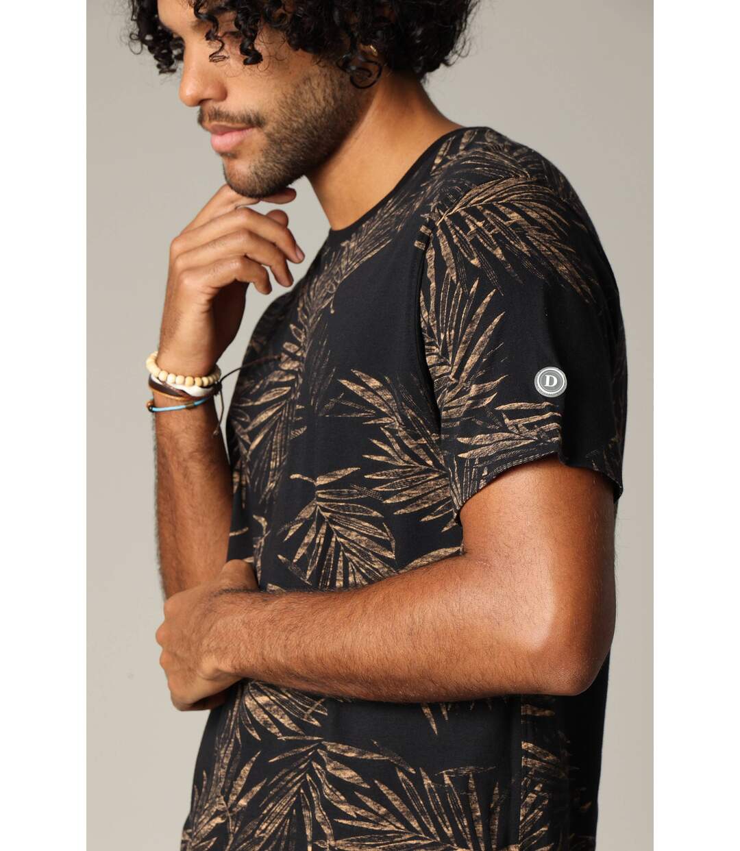 T-shirt tropical en jersey de coton à manches courtes BLOSSOM-3