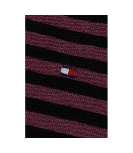 Chaussettes Motif/style Rayures Contrastées Homme Noir Tommy Hilfiger