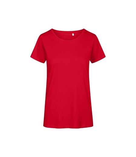 T-shirt Premium Femme Rouge Feu Promodoro
