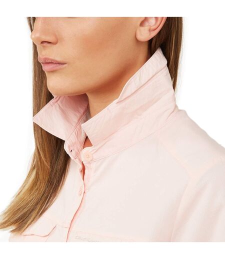 Craghoppers Womens/Ladies NosiLife Adventure II Short Sleeved Shirt (Seashell Pink) - UTCG1128