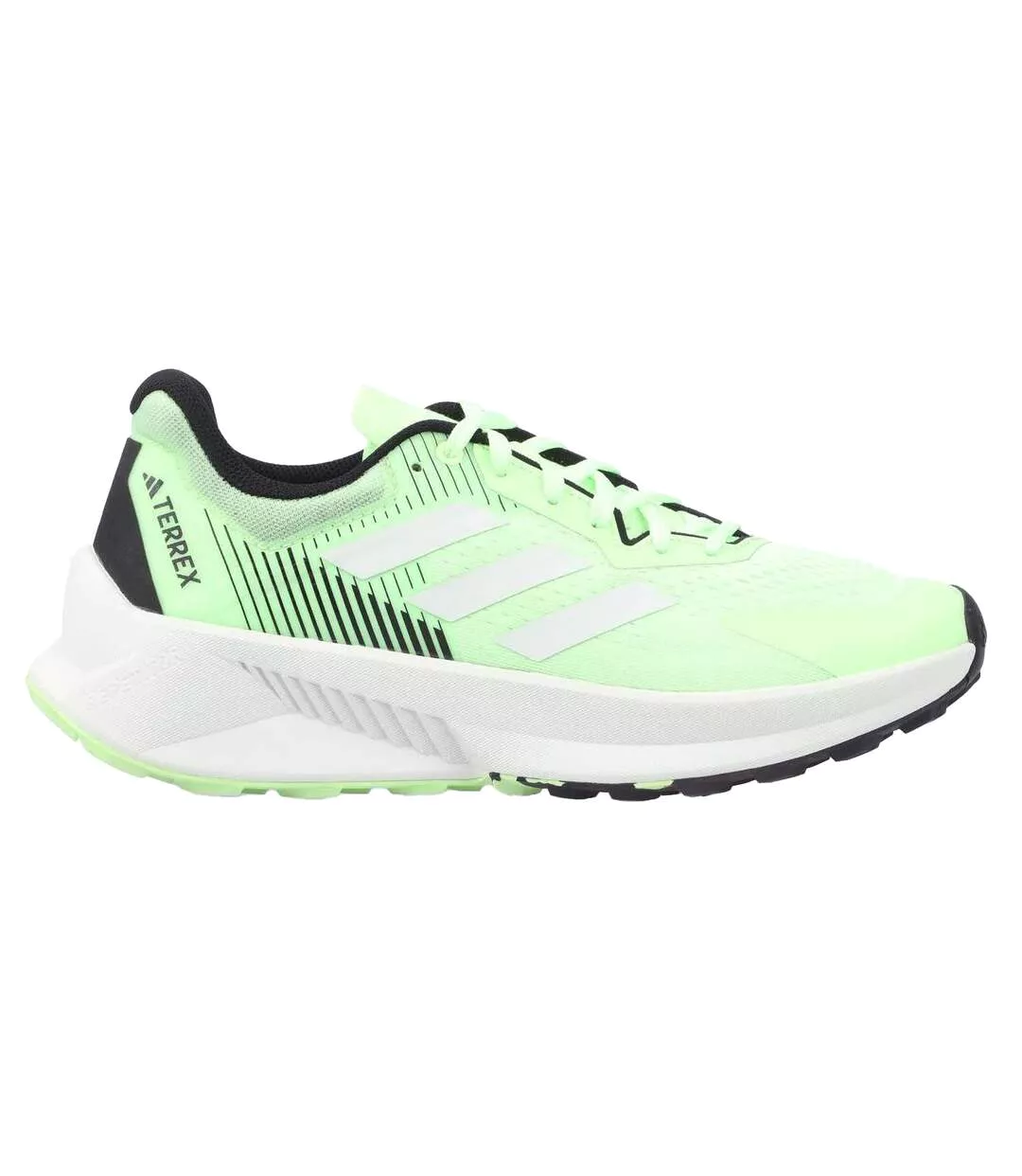 Chaussures De Course Terrex Soulstride Trail Flow Pour Hommes Vert Jade Cristal Noir Adidas-3