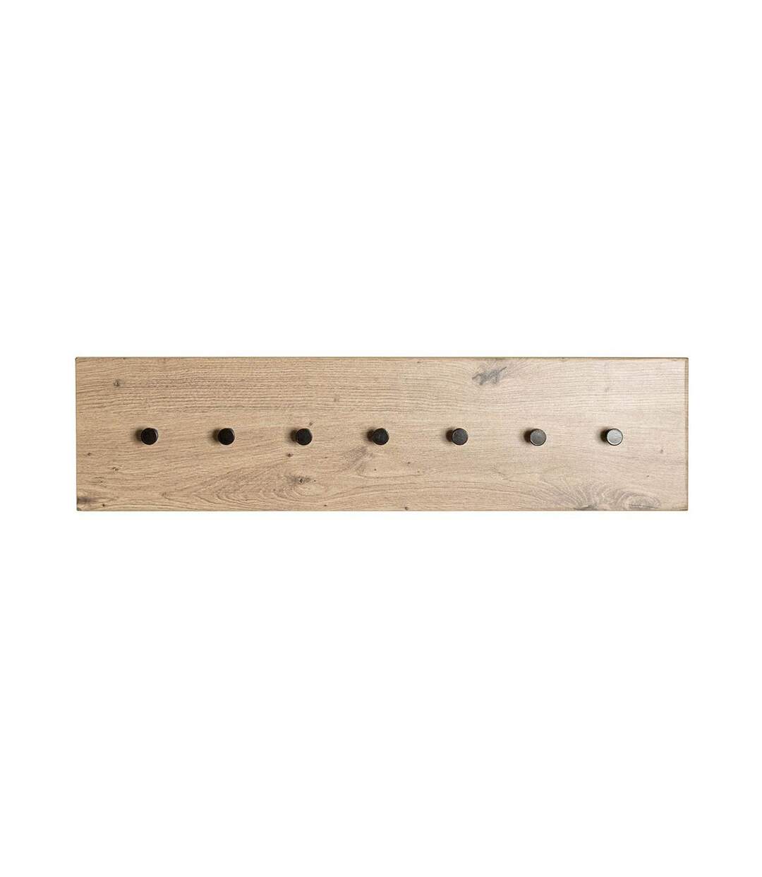 Patère Murale Miranda 80cm Chêne & Noir-3