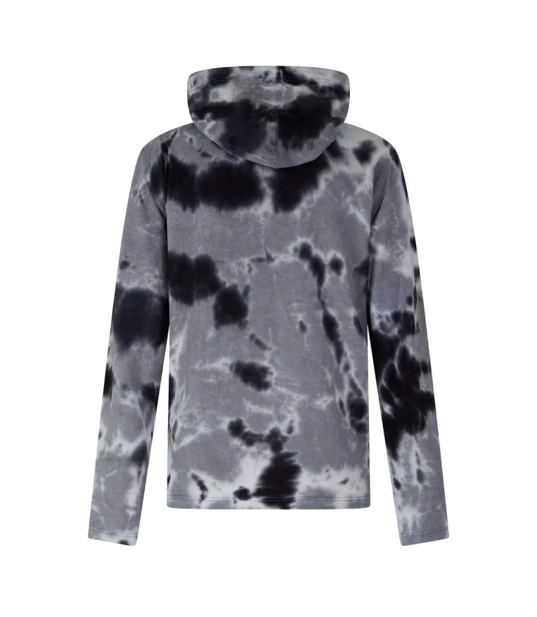 Mens Crane Tie Dye Hoodie Black Diesel-2