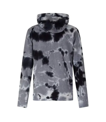 Mens Crane Tie Dye Hoodie Black Diesel