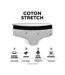 Lot de 3 culottes femme  en coton uni imprimé ceinture fine 2cm Pck49 Pierre Cardin-2