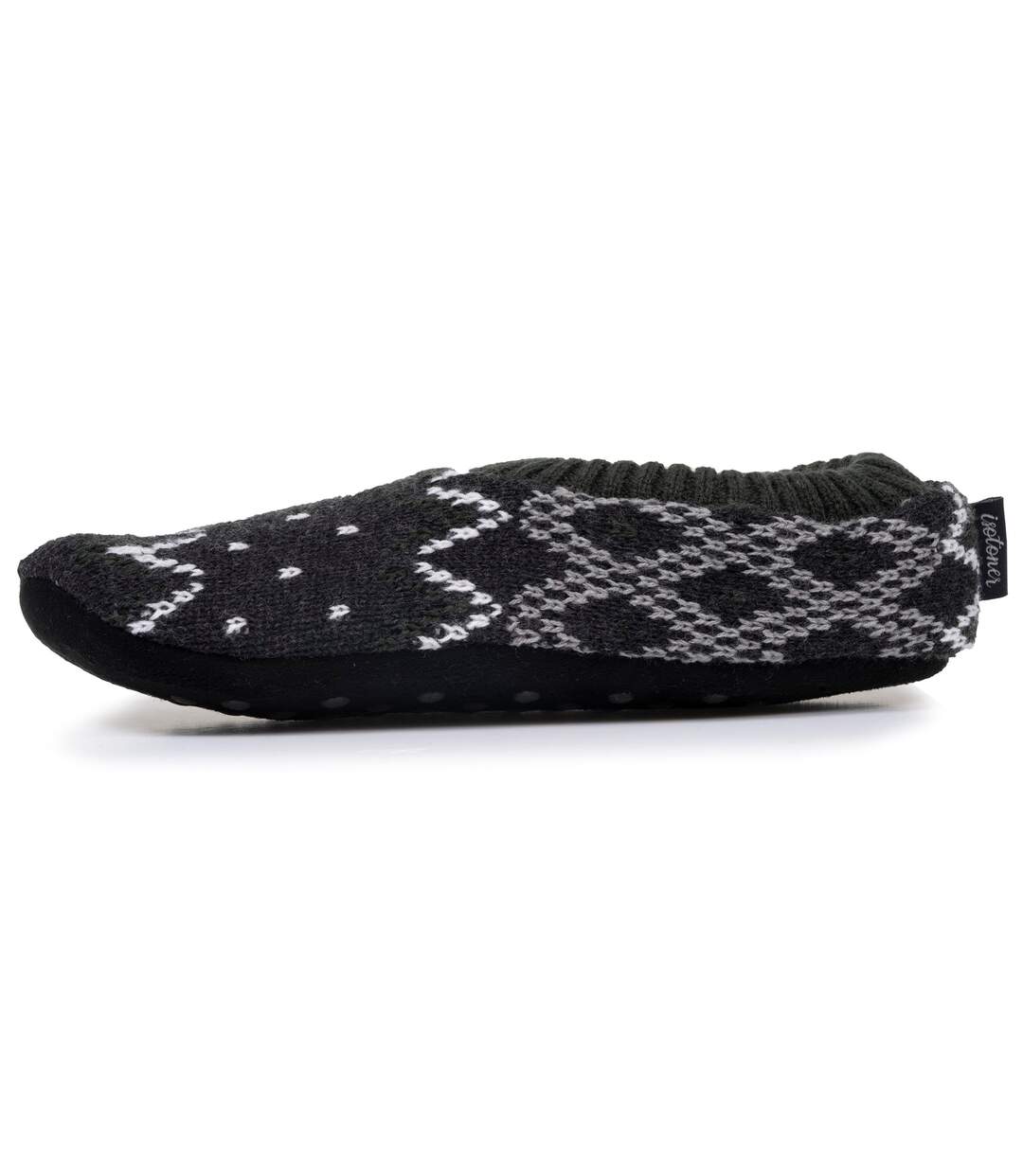Isotoner Chaussettes d'intérieur homme maille fourrées - semelle à picots antidérapants-3