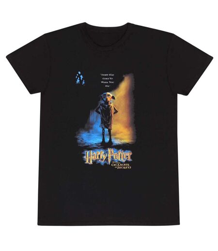 Harry Potter Unisex Adult Dobby Poster T-Shirt (Black)