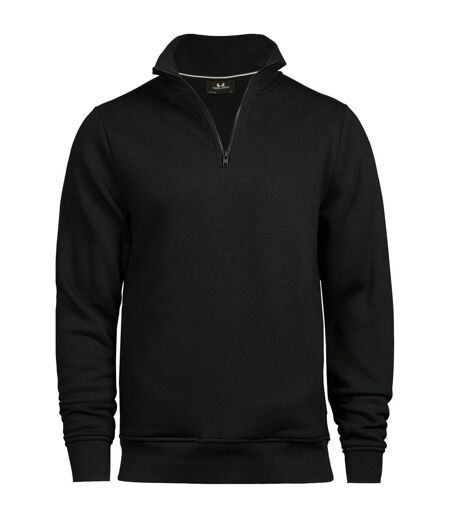 Tee Jay Unisex Adult Half Zip Sweatshirt (Black) - UTBC5405