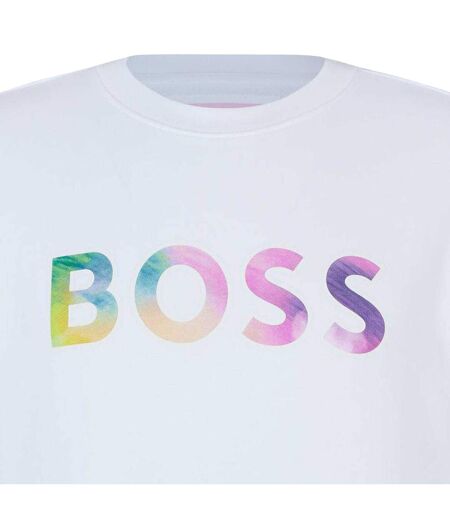 Sweat Equal Femme Blanc Boss