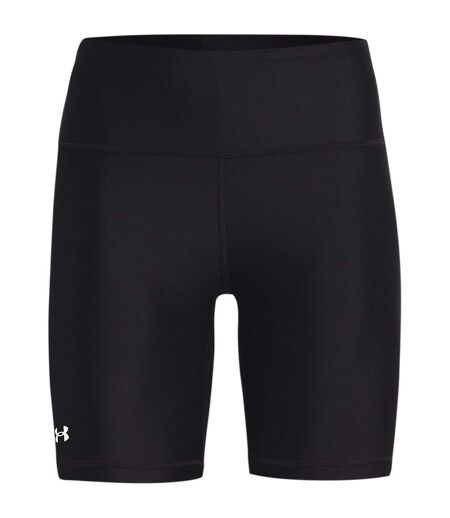 Womens/ladies Heatgear Biker Shorts Black Under Armour