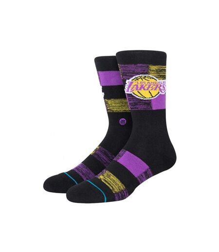 STANCE Chaussettes Homme Coton LAKERS CRYPTIC Noir Violet NBA