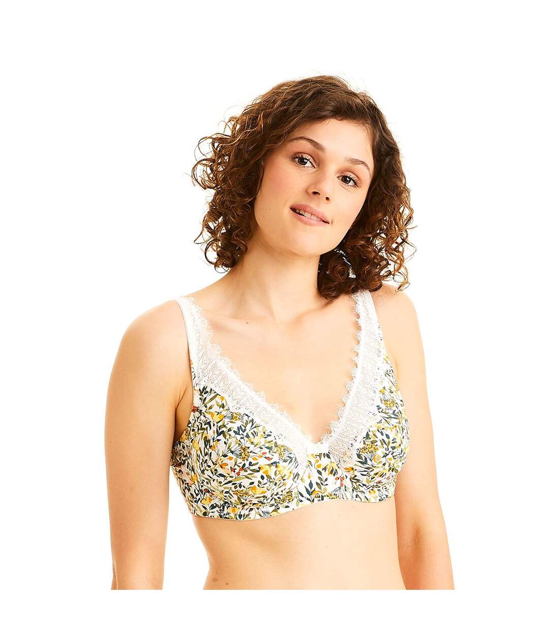 Soutien-gorge grand maintien ivoire Pamoison