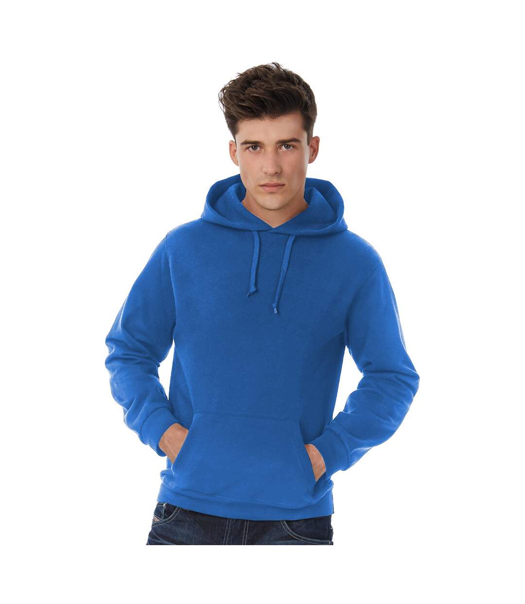 Sweatshirt à capuche femme bleu roi B&C