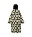 Womens/ladies Orla Kiely Spinning Flower Waterproof Changing Robe Black Regatta-1