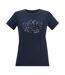 T-shirt Manches Courtes Motif/style Paysage Fingal Femme Bleu Marine Imprimé Graphique Regatta-2