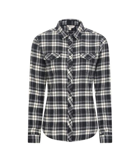 Womens/ladies willow flannel shirt black Mountain Warehouse