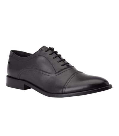 Base London Mens Crane Leather Oxford Shoes (Black) - UTFS9701