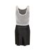 Womens/ladies Scoop Neck Slip Dress Black White Off White-3