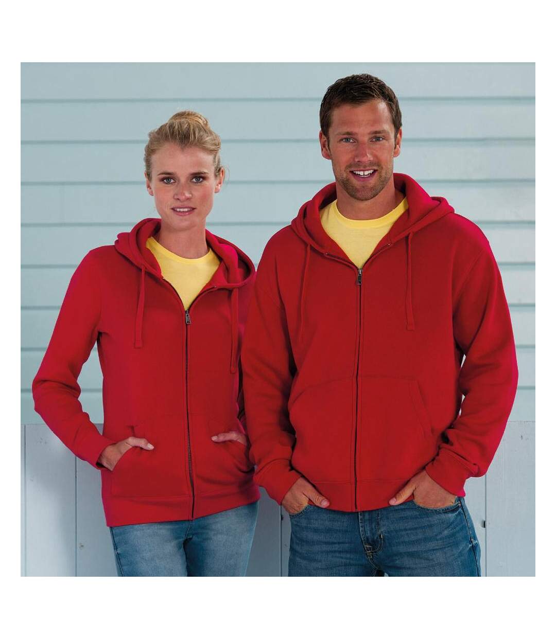 Veste À Capuche Authentic Homme Rouge Russell-1