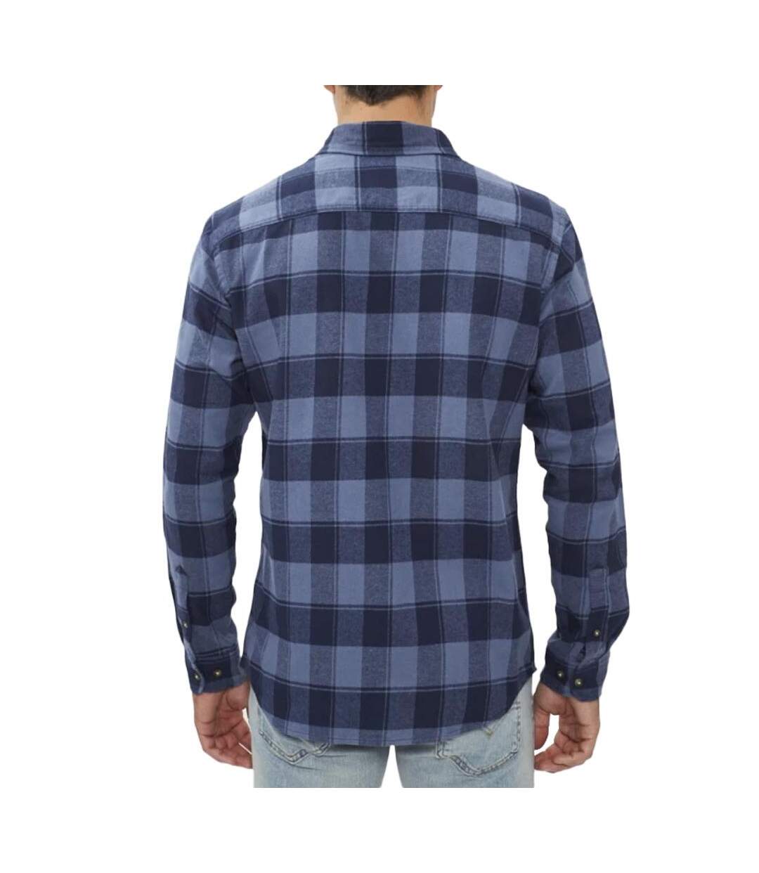 Chemise manches longues noir/bleu homme jack & jones fall buffalo-2