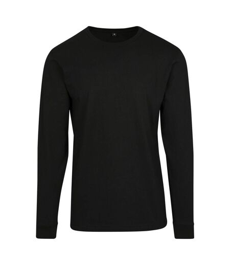 Build Your Brand Mens Long Sleeve Sweater (Black)