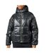 Doudoune noire femme nike w nsw pe shine puffer - m-1