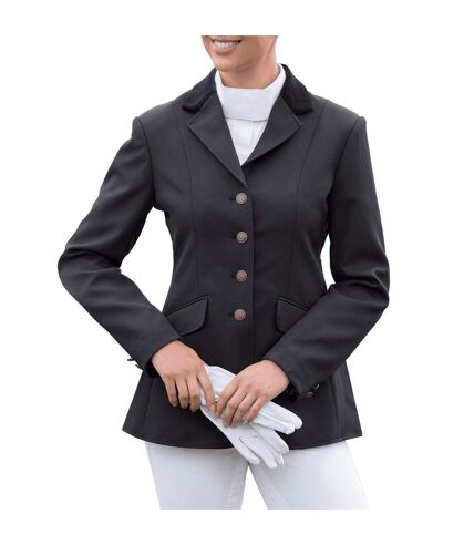 Womens/ladies aston competition jacket black Shires