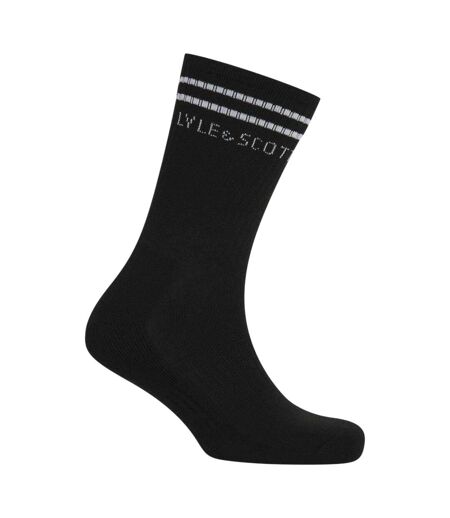Lot De 3  Paires De Chaussettes Motif/style Marque Homme Noir Lyle & Scott