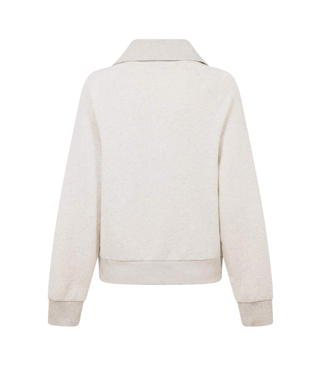 Sweat Manches Raglan Motif/style Texte Curve Classic Femme Beige Chiné Tommy Hilfiger-3