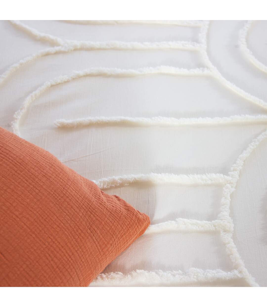 Parure de lit FAR coton lavé Taie 63x63 cm-3