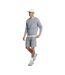 Mens Fleece Embroidered Logo Shorts Grey Lyle & Scott-4