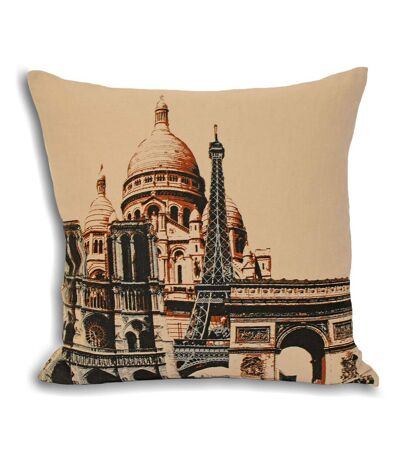 Riva Home City Paris Cushion Cover (Cream) (18 x 18 inch)