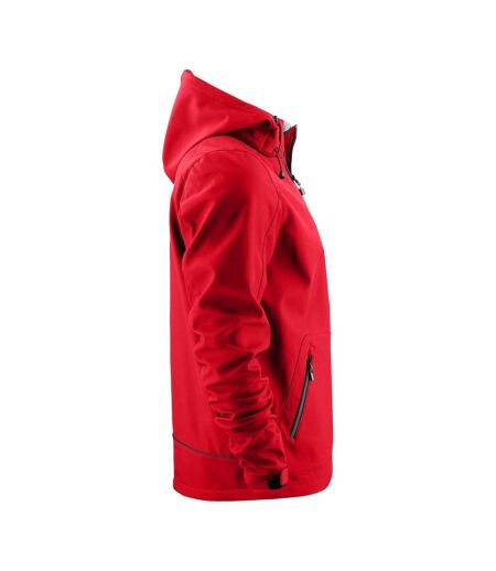 Mens Karting Soft Shell Jacket Red Printer