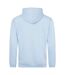 Sweat À Capuche College Adulte Bleu Ciel Awdis-2