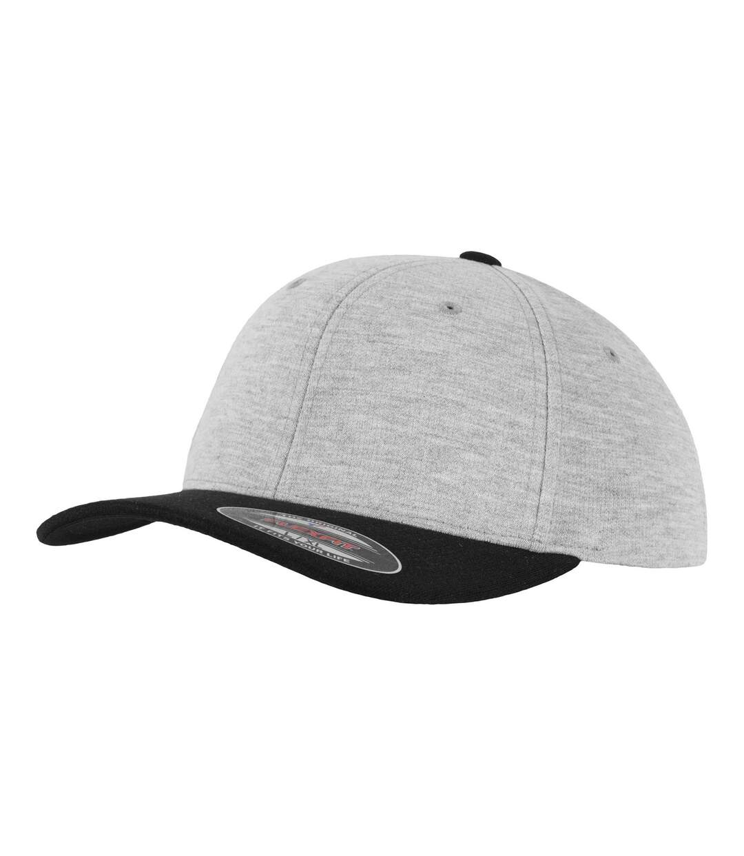 Casquette flexfit gris / noir Yupoong