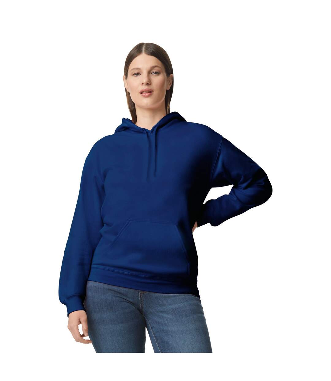 Sweat à capuche softstyle adulte bleu marine Gildan Gildan