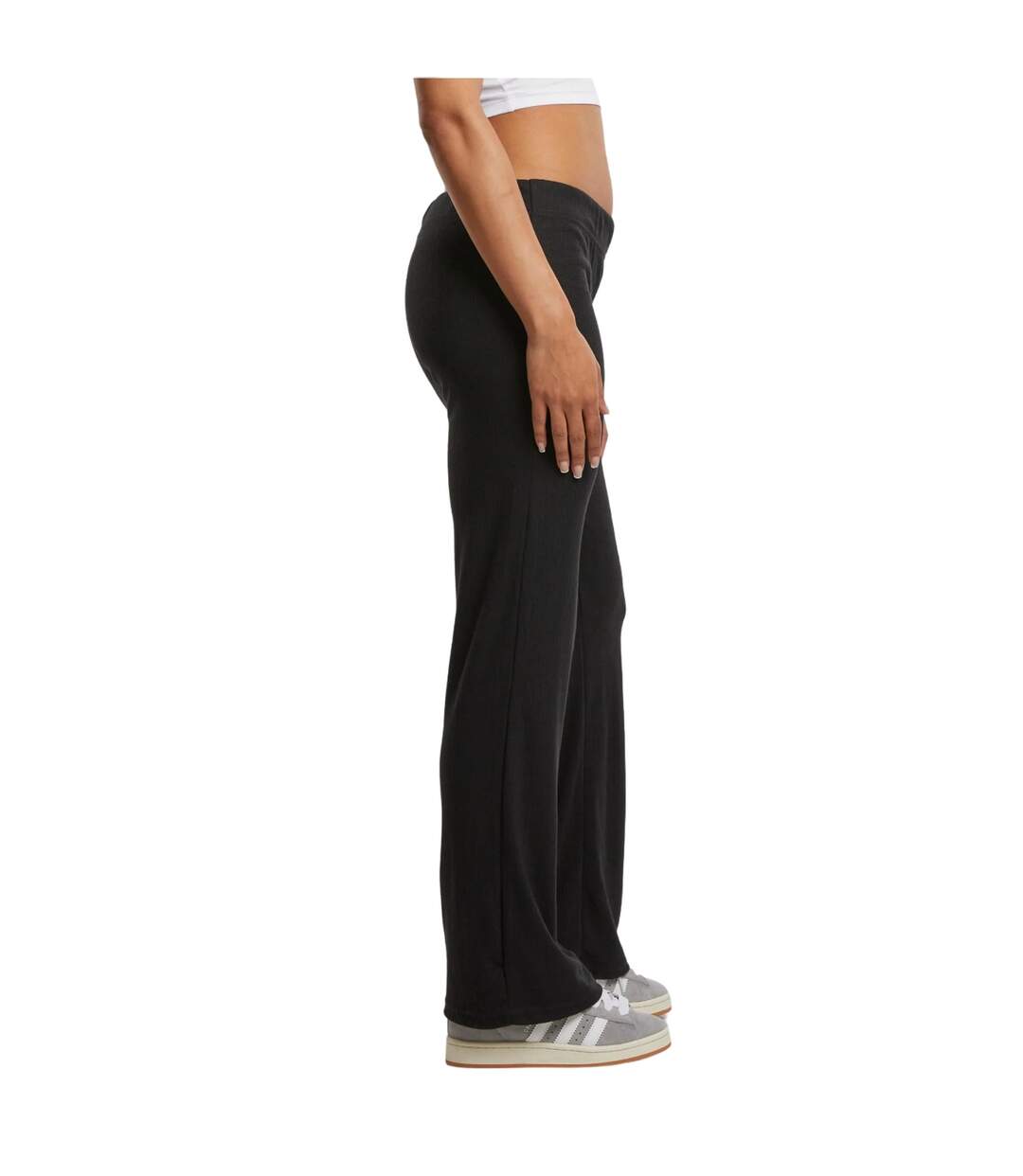 Pantalon Motif/style Côtelé Femme Noir Urban Classics-3