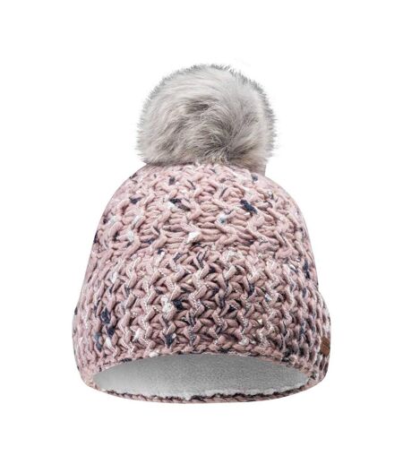 Bonnet D'hiver Ajana Femme Vieux Rose Bleu Blanc Iguana