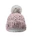 Bonnet D'hiver Ajana Femme Vieux Rose Bleu Blanc Iguana-1