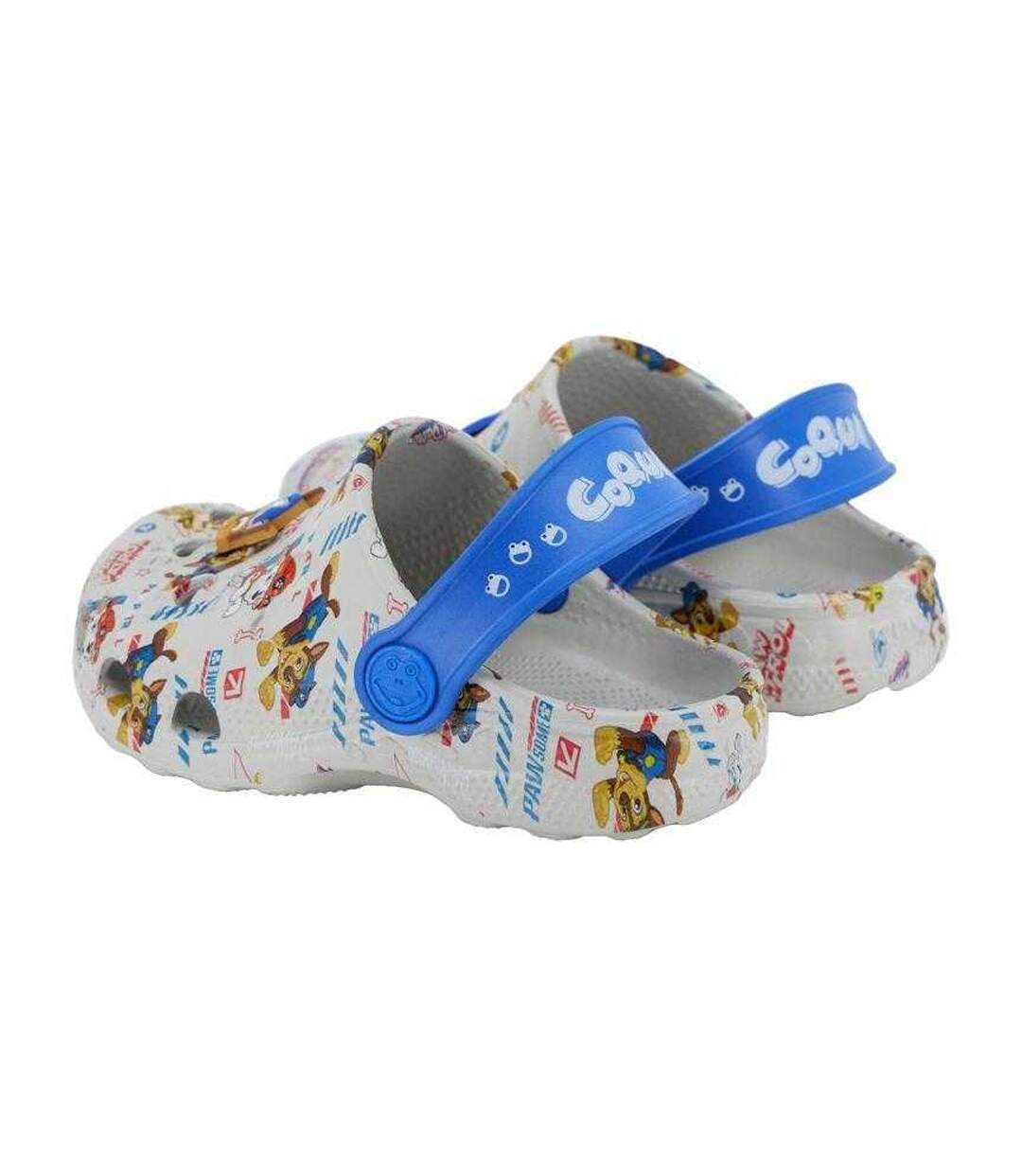 Sabots Été Motif/style La Pat´patrouille Enfant Blanc Bleu Coqui-2
